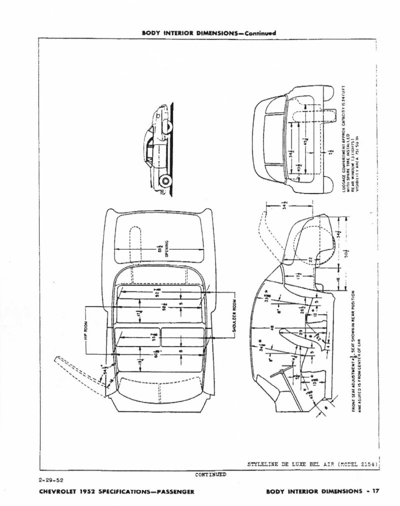 1952 Chevrolet Specifications Page 36
